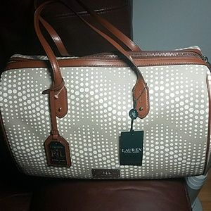 Brand new ralph lauren barrel  satchel